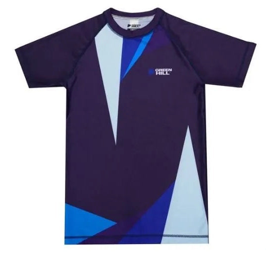 Green Hill MMA Rash Guard Aqua - Kids - Blue