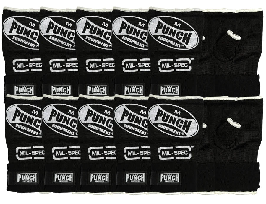 Punch Quick Wraps - Mil Spec® - Bulk Pack 10 Pairs - Medium - Black