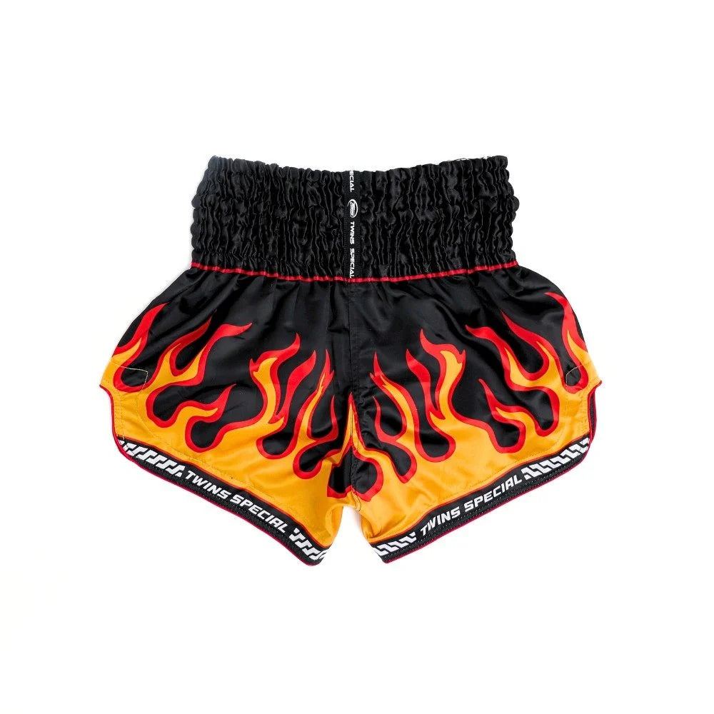 Twins Special TBS-Flame Muay Thai Shorts - Black