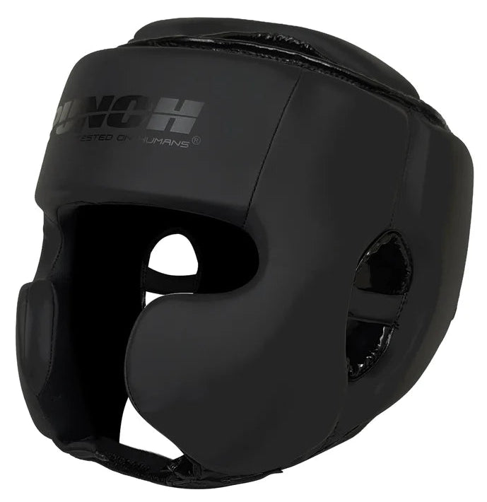 Punch Head Gear - Urban™ - Open Face With Cheeks - OSO - Black