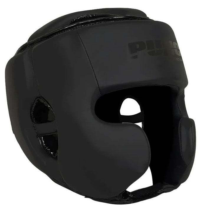 Punch Head Gear - Urban™ - Open Face With Cheeks - OSO - Black
