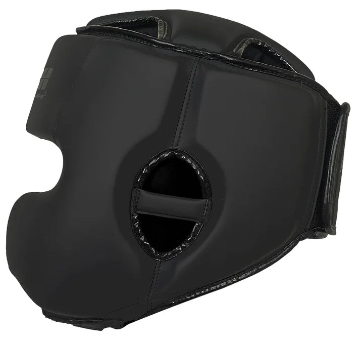 Punch Head Gear - Urban™ - Open Face With Cheeks - OSO - Black