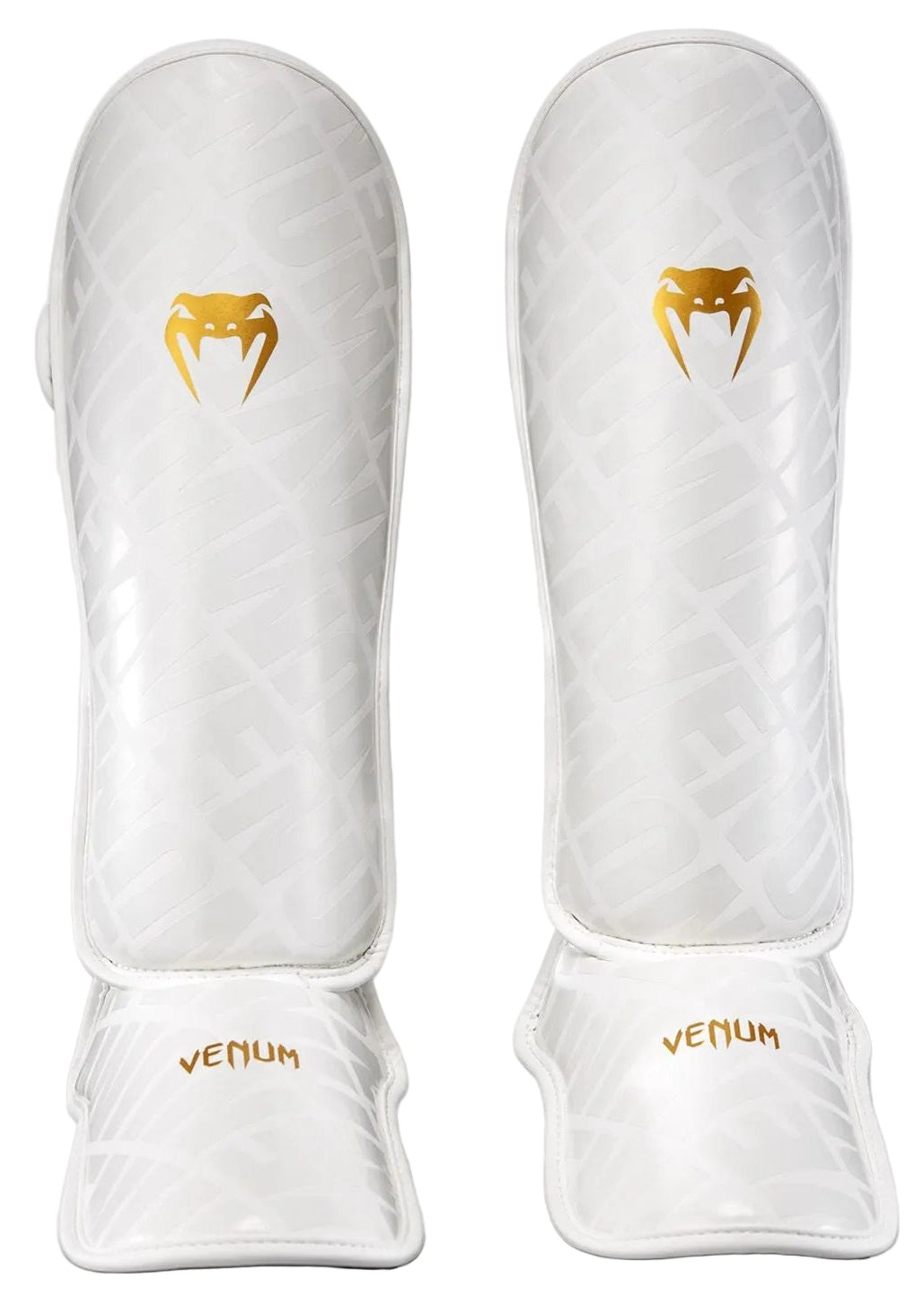 Venum Contender 1.5 XT 3D Shin Guards - White/Gold