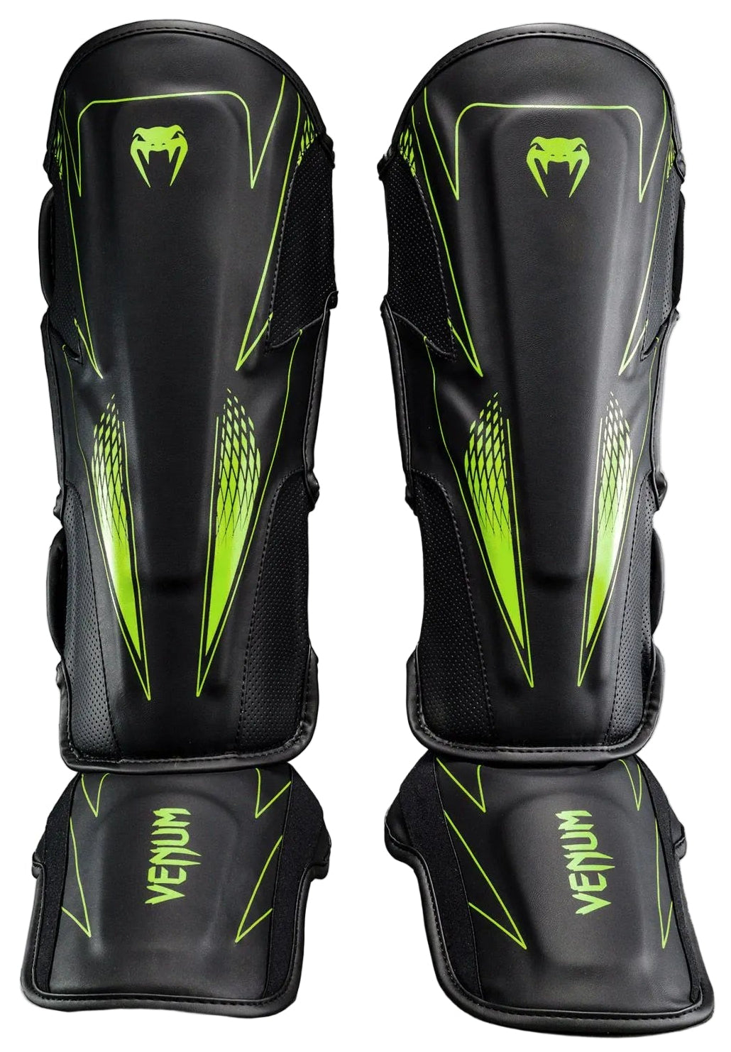 Venum Amazonia Reborn Shin Guards - Black/Green