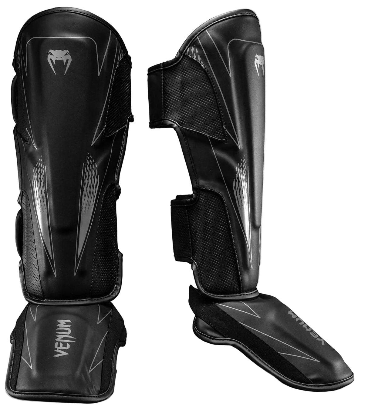 Venum Amazonia Reborn Shin Guards - Black/Grey