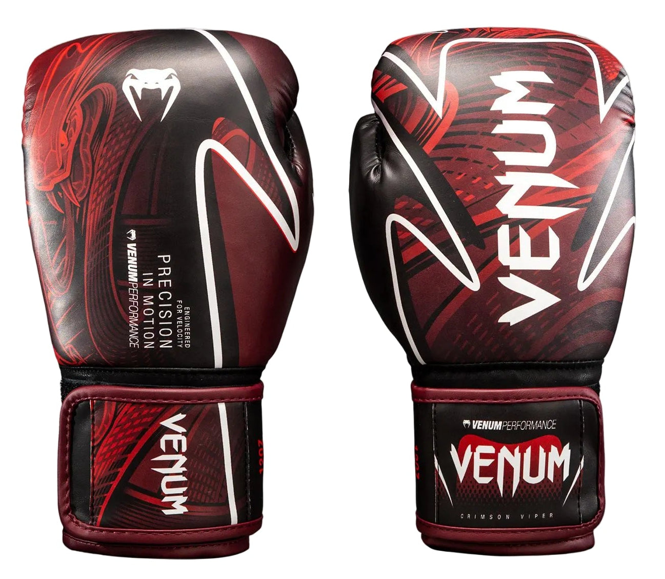 Venum Crimson Viper 2.0 Impact Boxing Gloves - Black/Red