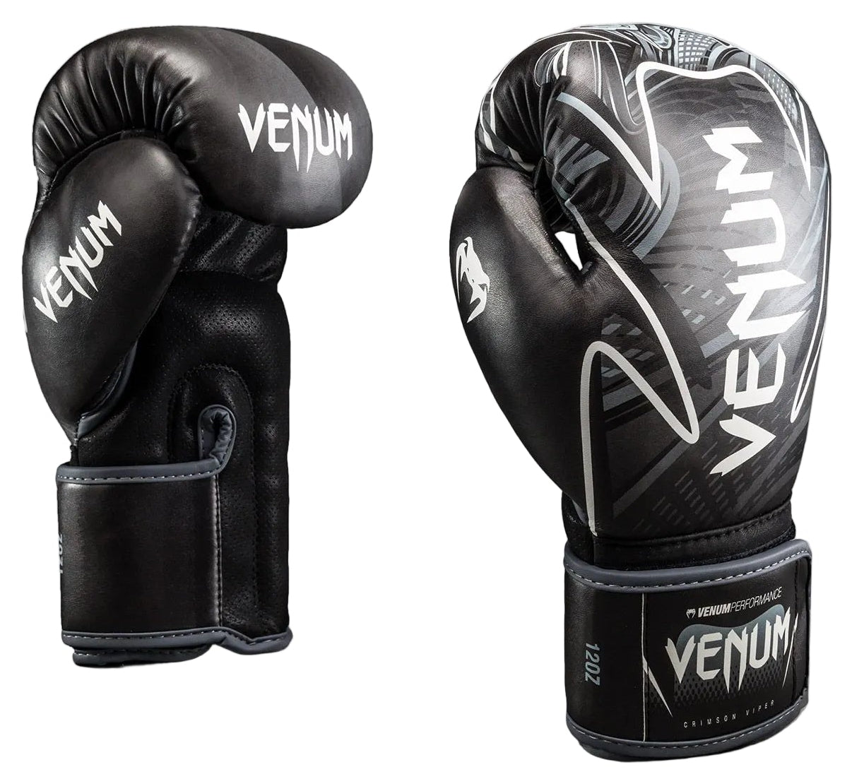 Venum Crimson Viper 2.0 Impact Boxing Gloves - Black/Grey