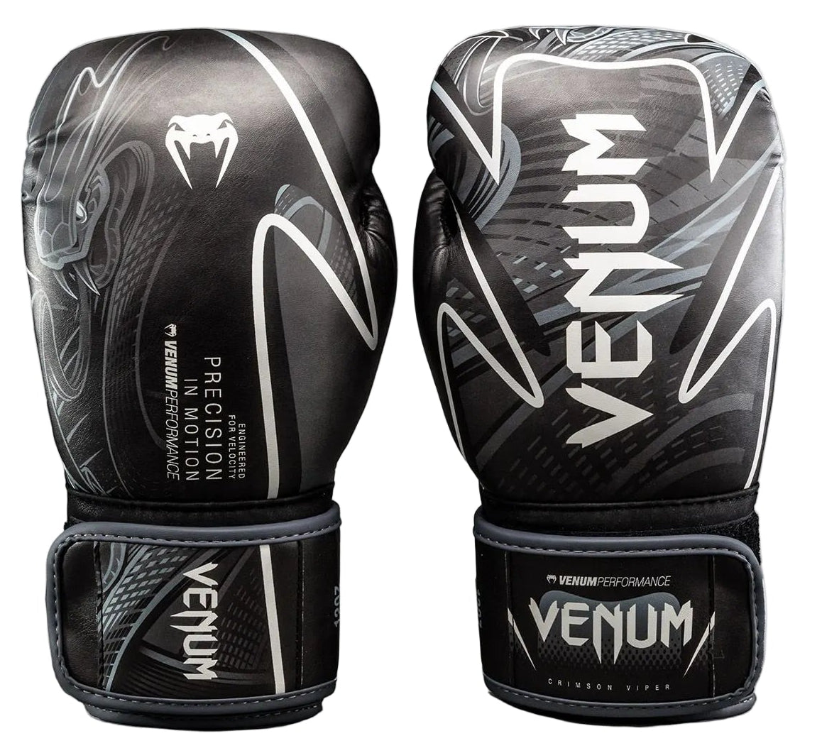 Venum Crimson Viper 2.0 Impact Boxing Gloves - Black/Grey