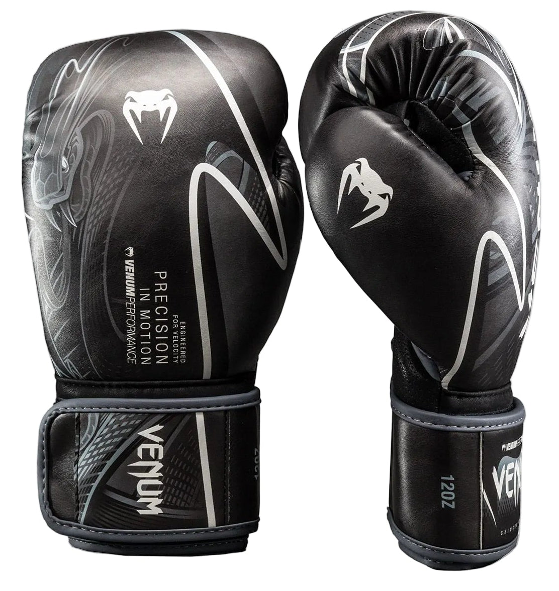 Venum Crimson Viper 2.0 Impact Boxing Gloves - Black/Grey