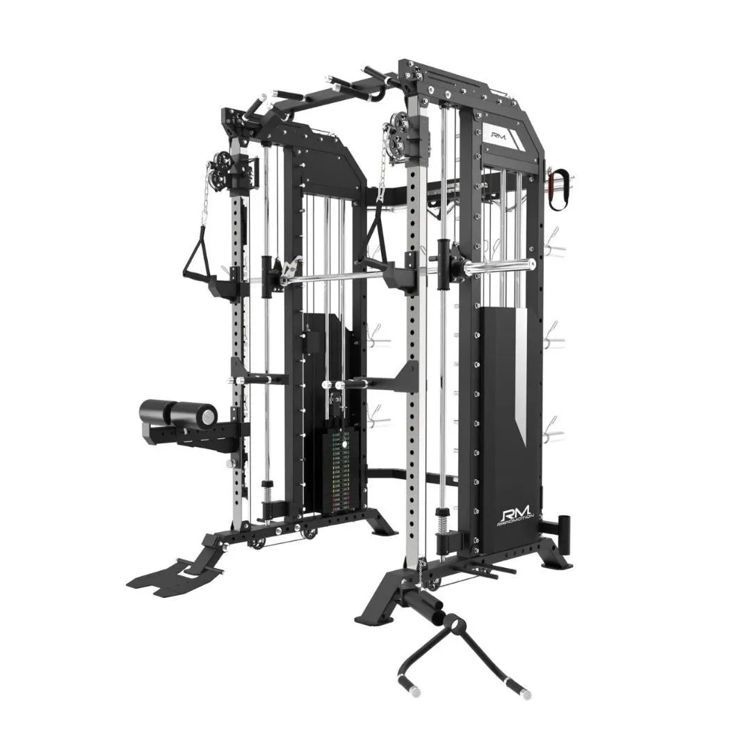 Morgan Rapid Motion - Commercial Smith Machine Power Rack And Functional Trainer 3 In 1