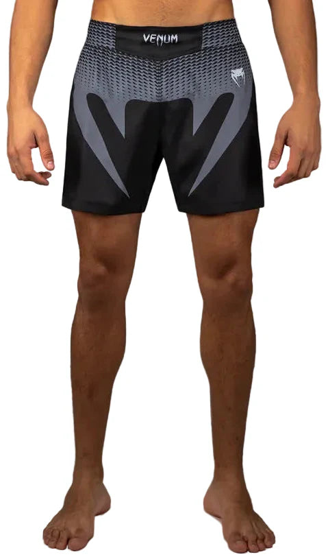 Venum No Gi Fightshorts - Black/ Silver Grey