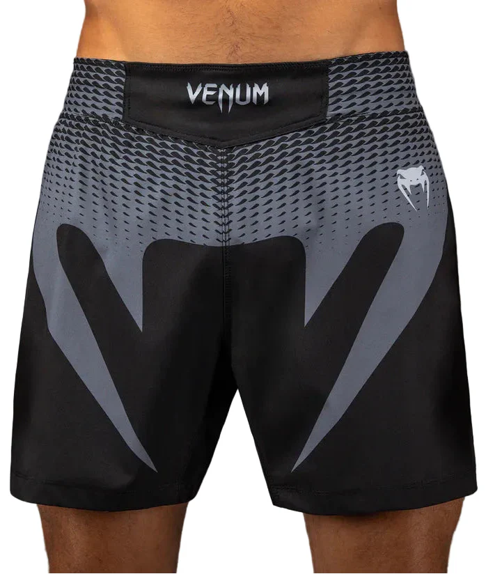 Venum No Gi Fightshorts - Black/ Silver Grey