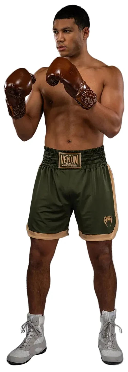 Venum Classic Boxing Shorts - Military Green/Sand
