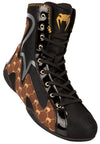 Venum Elite Evo Monogram Boxing Shoes – Black/Brown