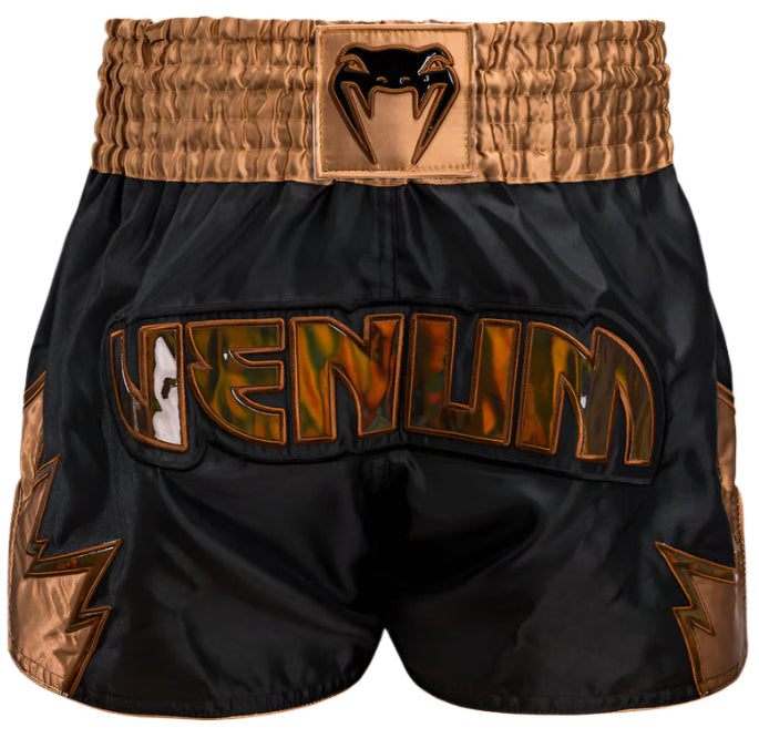 Venum Inferno Muay Thai Shorts - Black/Bronze