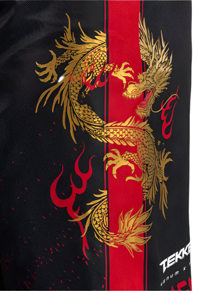 Venum X TEKKEN 8 - Marshall Law Fight Shorts - Black/Red/Gold