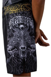 Venum Wolf Atak Kids Fightshorts - Black/Grey