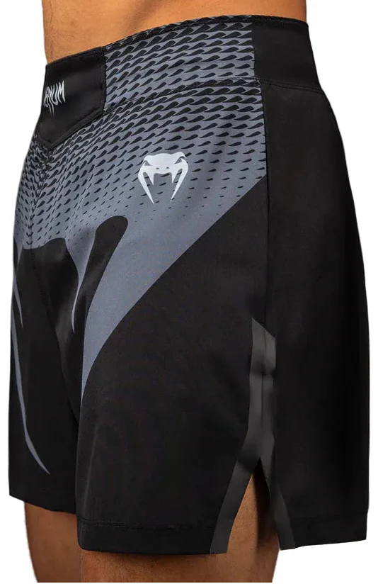 Venum No Gi Fightshorts - Black/ Silver Grey