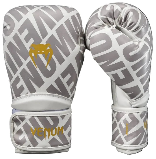Venum Contender 1.5 XT 3D Boxing Gloves - White/ Gold