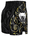 Venum VTC Flames Muay Thai Shorts - Black/Gold