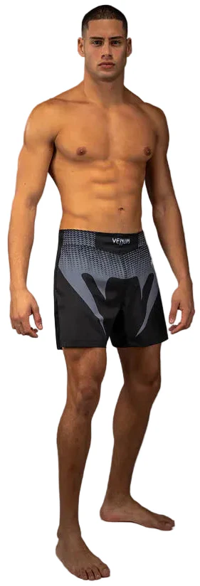Venum No Gi Fightshorts - Black/ Silver Grey