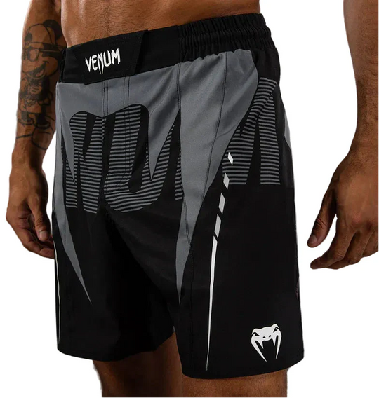 Venum Adrenaline Fightshorts - Black/Silver Grey