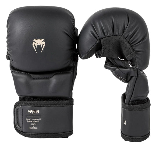 Venum Impact Evo Sparring MMA Gloves - Black