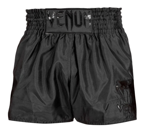 Venum Classic Muay Thai Shorts - Black/Black
