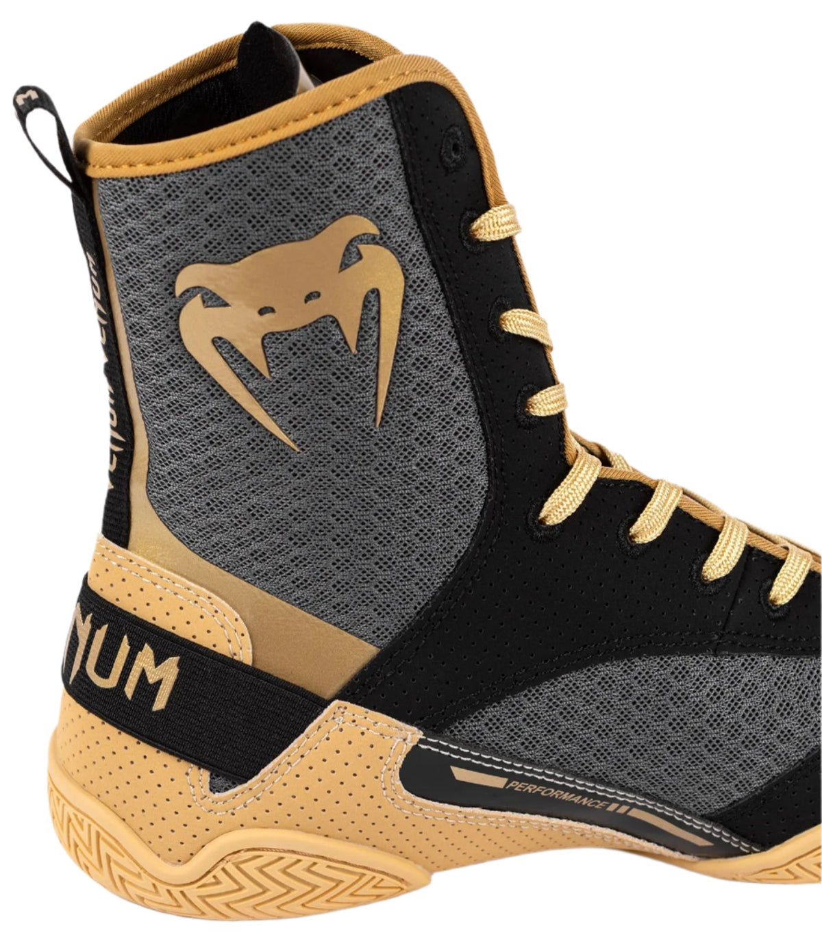 Venum Elite Boxing Shoes - Black/Beige
