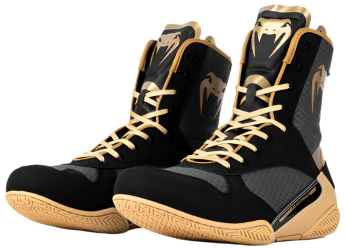 Venum Elite Boxing Shoes - Black/Beige