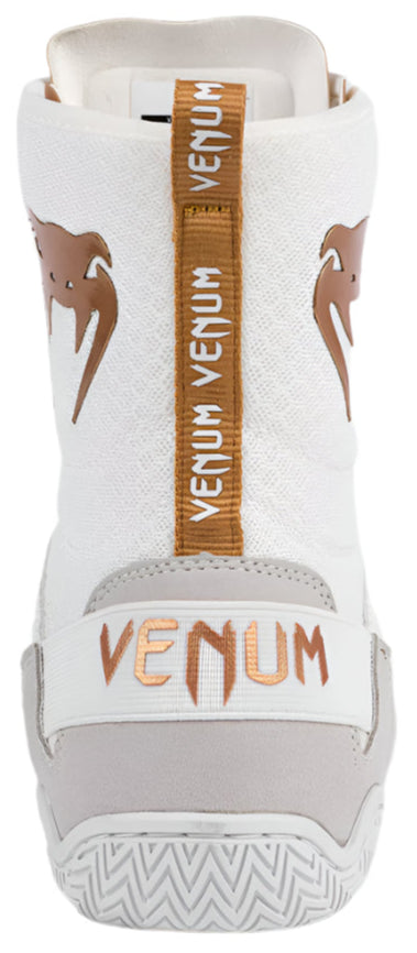 Venum Elite Boxing Shoes - White/Gold