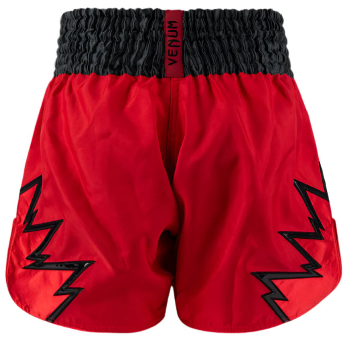 Venum Inferno Muay Thai Shorts - Red/Charcol Grey/Black