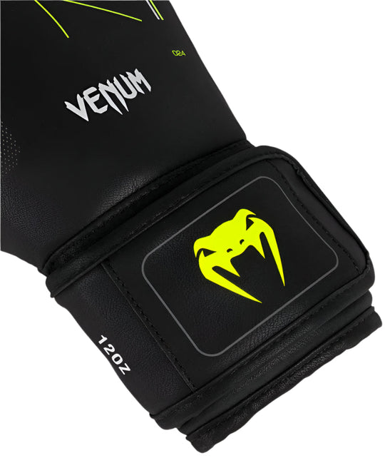 Venum Training Camp 4.0 Boxing Gloves - Black/Neon Green