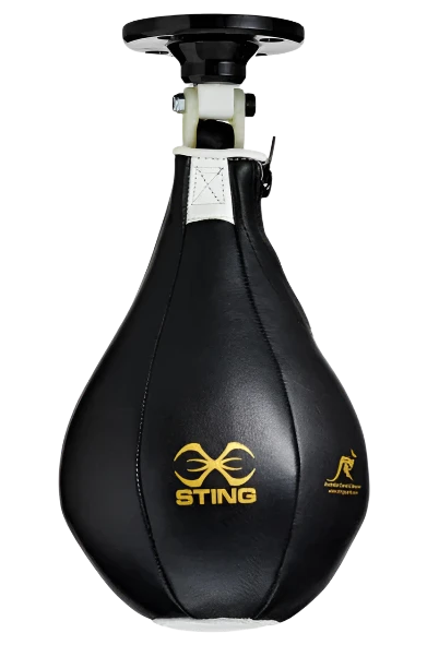 Sting 10-Inch Pro Leather Speedball Kit - Black - Standard
