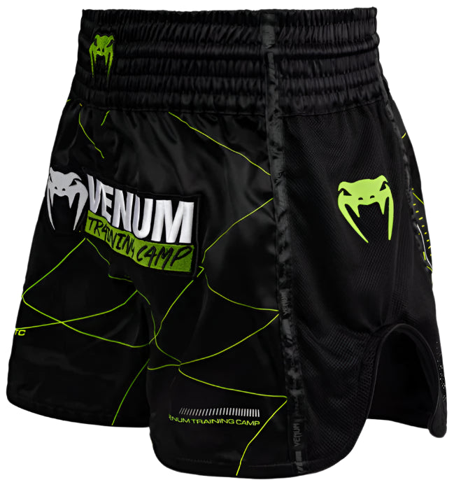 Venum Training Camp 4.0 Muay Thai Short - Black/Neon Green