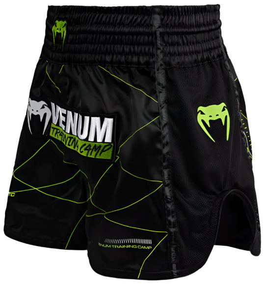 Venum Training Camp 4.0 Muay Thai Short - Black/Neon Green