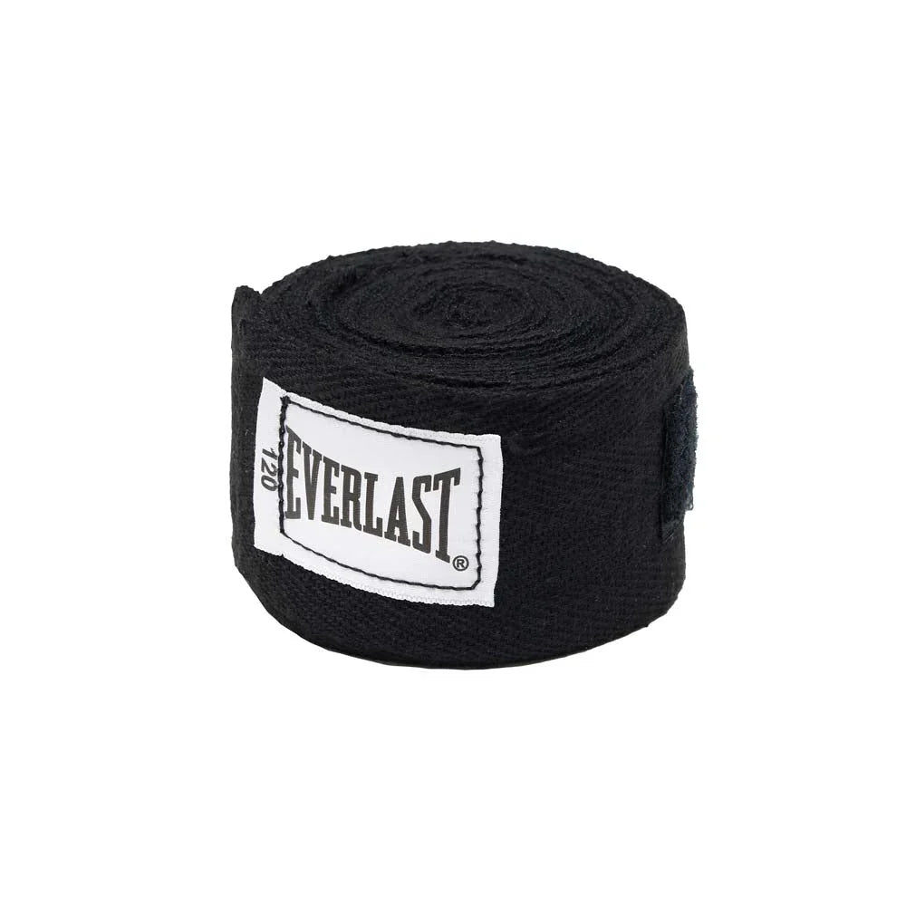 Everlast Hand Wraps - 120 inch - Black