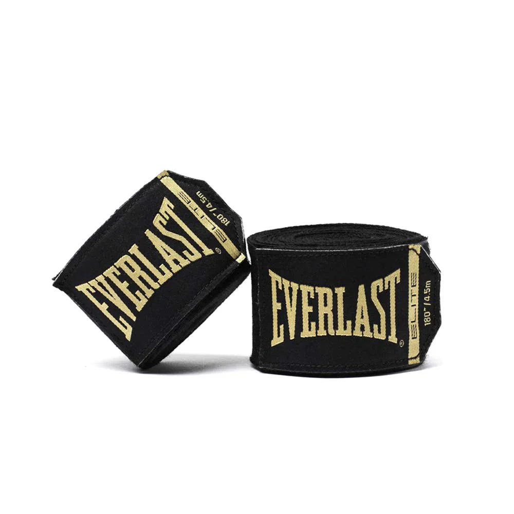 Everlast Elite Hand Wraps - 180 inch - Black