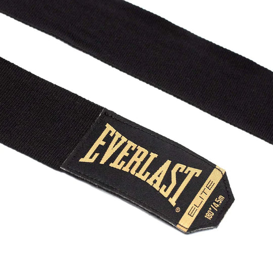 Everlast Elite Hand Wraps - 180 inch - Black