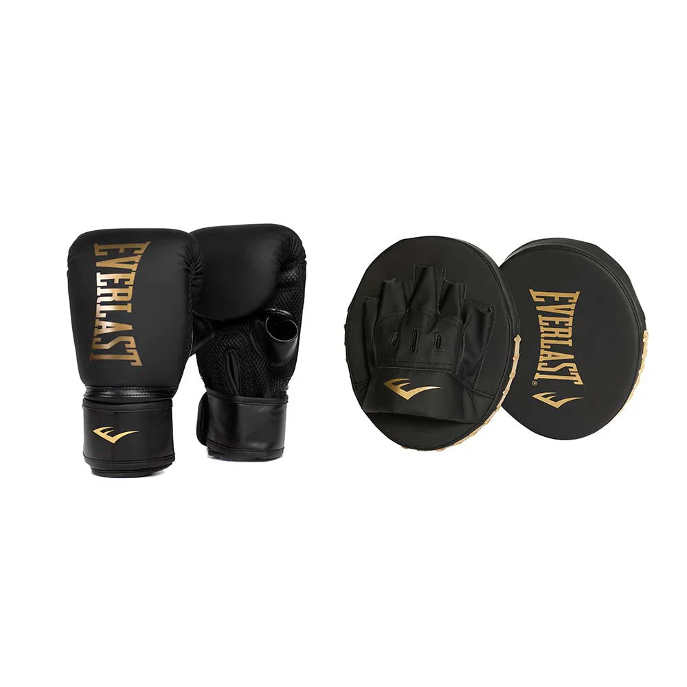 Everlast Elite Cardio Mitt Kit - L/XL - Black/Gold