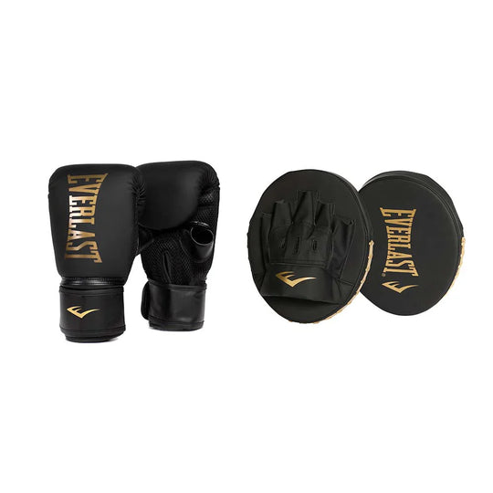 Everlast Elite Cardio Mitt Kit - L/XL - Black/Gold