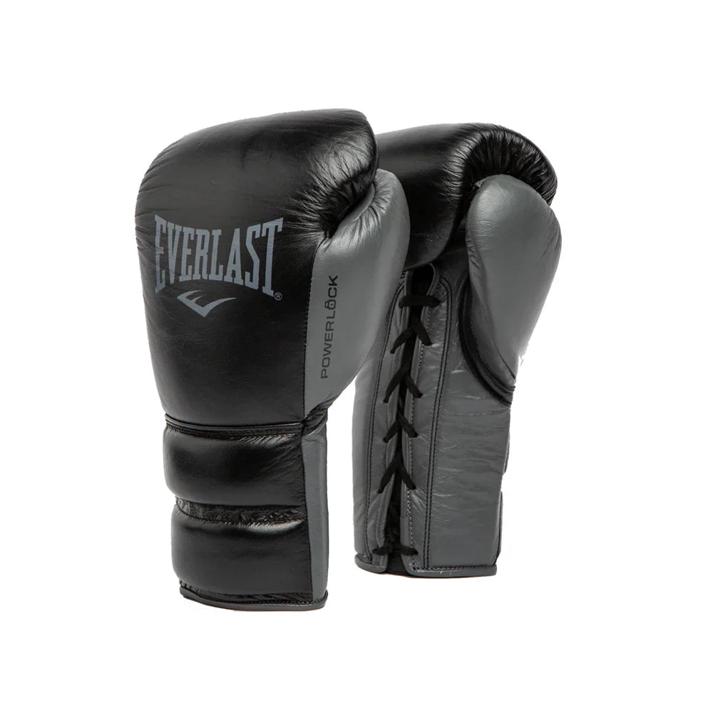 Everlast Power lock2 Pro Fight Gloves - Black/Grey