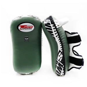 Twins Special KPL-12 Deluxe Kicking Pads - Olive/White
