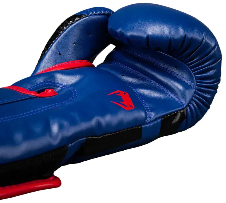 Venum Elite Boxing Gloves - Dark Blue/Red