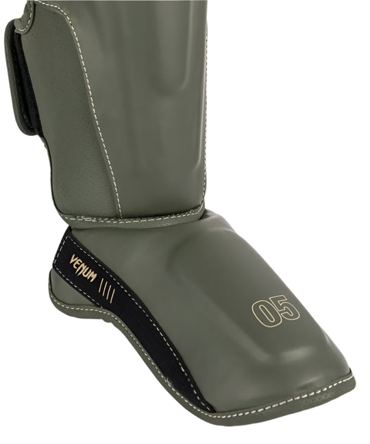 Venum Impact Evo Shin Guards - Military Green