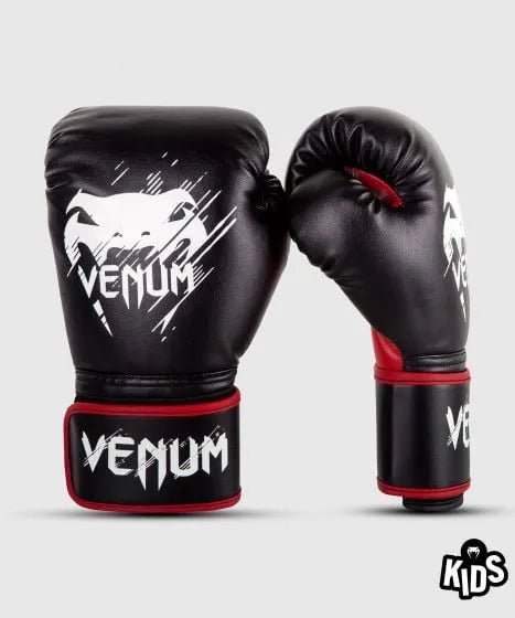 Venum Contender Kids Boxing Gloves - Black/Red