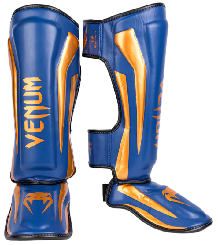 Venum Elite Shin Guards - Special Edition - Royal Blue