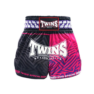 Twins Special TBS-Maze Muay Thai Shorts - Black/Pink