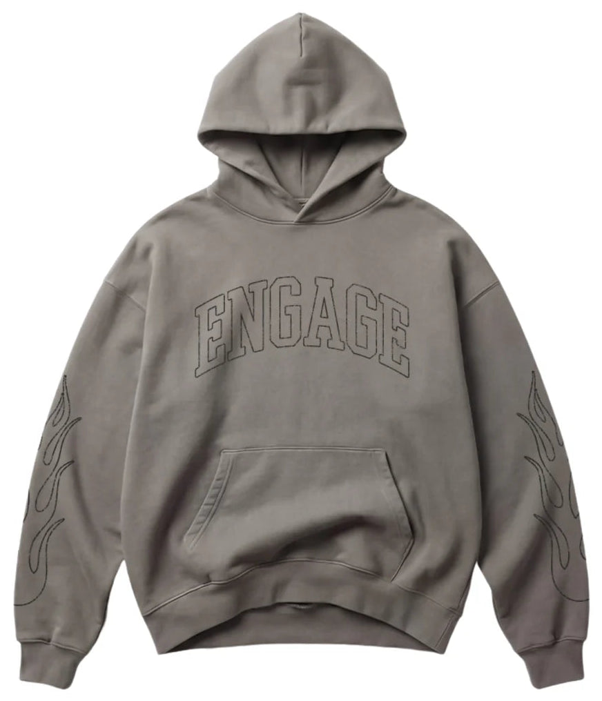 Engage Flamer Arch Hoodie - Faded Grey