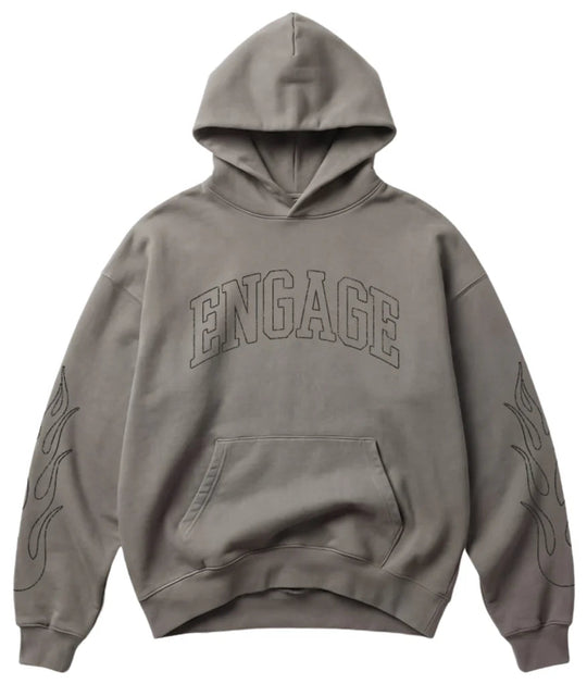 Engage Flamer Arch Hoodie - Faded Grey